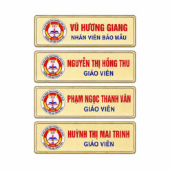 Thẻ tên màu vàng