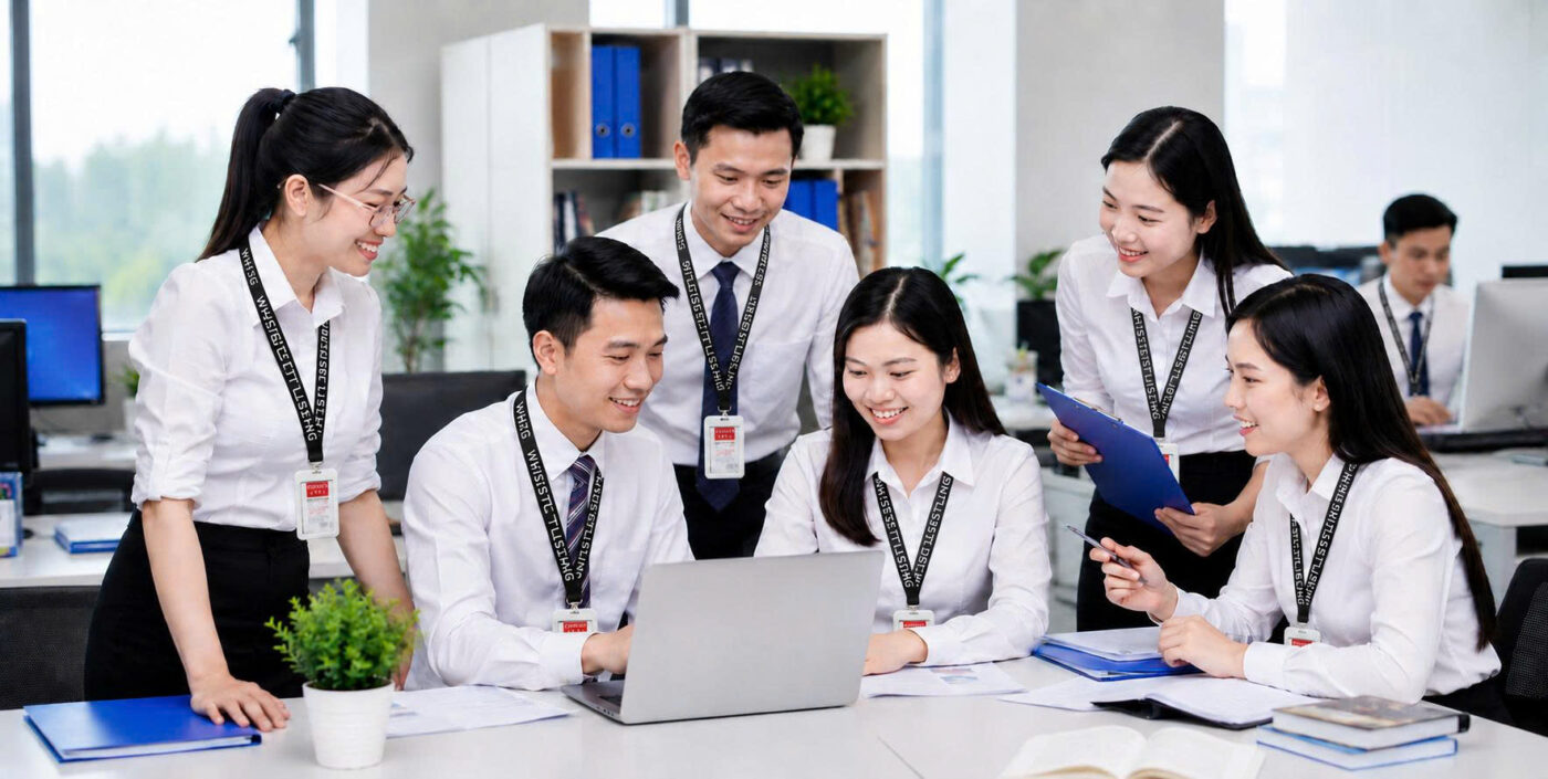 Ảnh dây đeo thẻ nhân viên