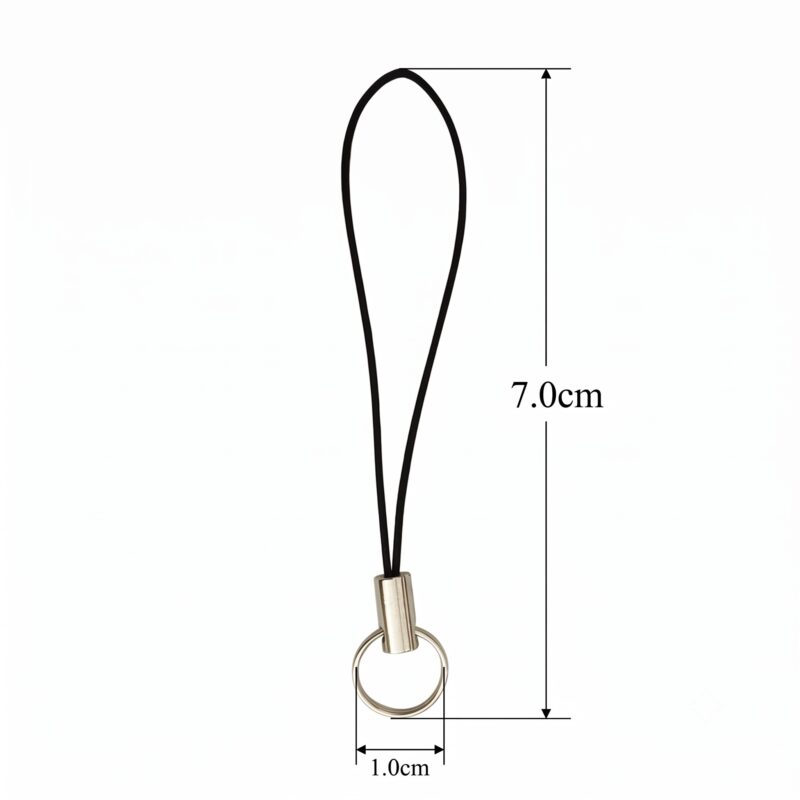 Kích thước móc điện thoại nhỏ màu bạc
