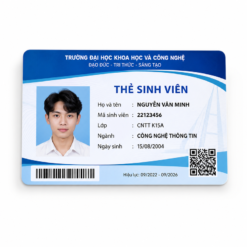 thẻ sinh viên in theo mã số