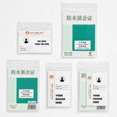 Bao đựng thẻ nhựa nhiều kích thước