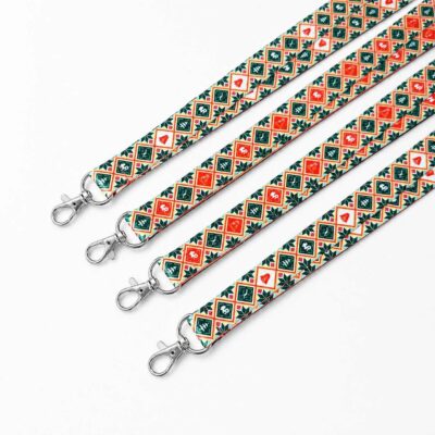 Dây đeo thẻ vải satin, dùng công nghệ in chuyển nhiệt hiện đại