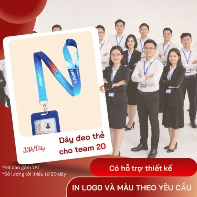 Dây đeo thẻ in theo yêu cầu