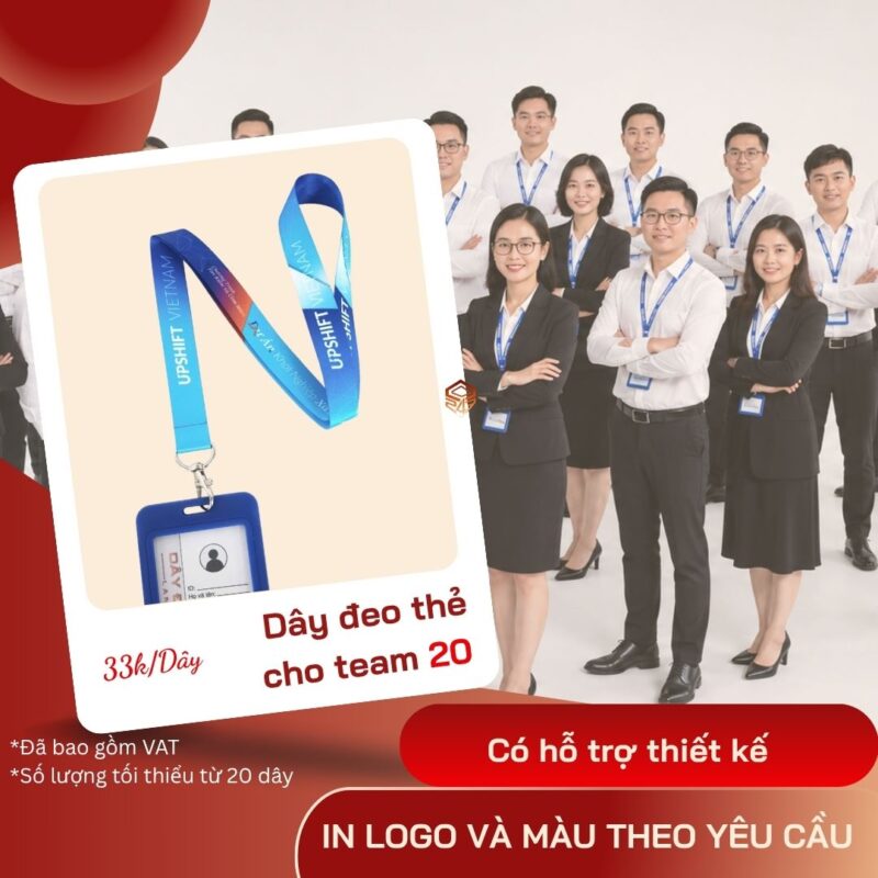 Dây đeo thẻ in theo yêu cầu