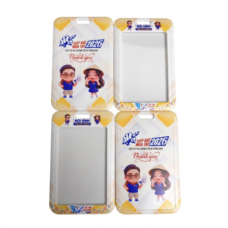 Bao đựng thẻ 1 mặt in uv