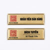 Biển tên nhân viên