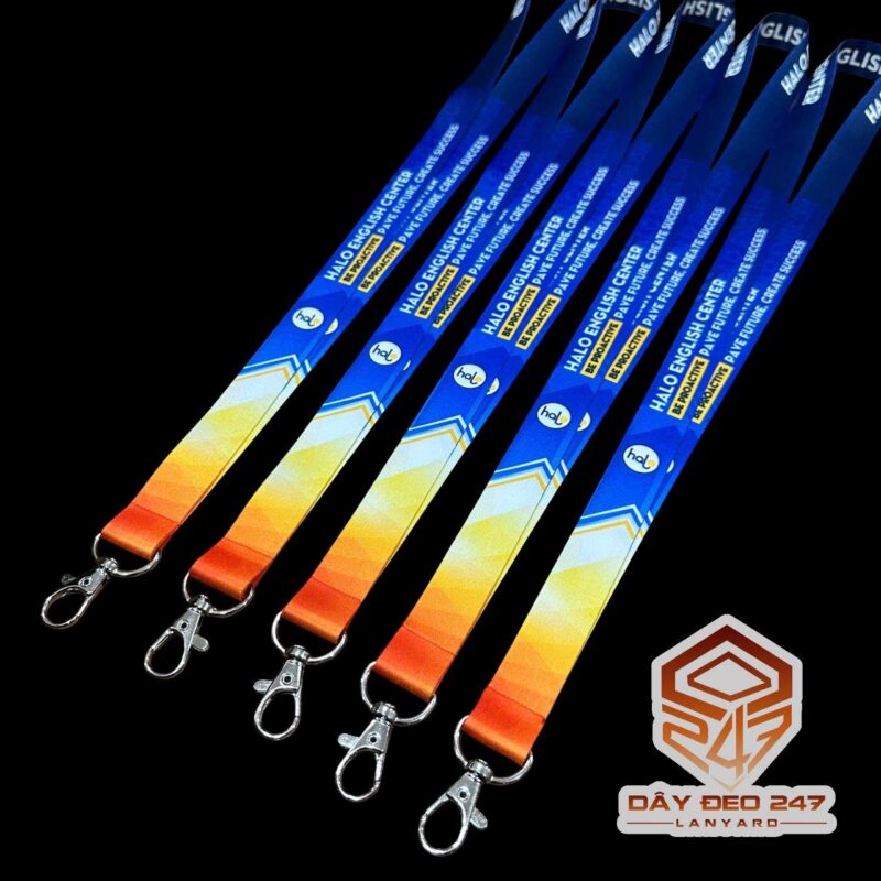 Dây đeo thẻ trường học theo yêu cầu