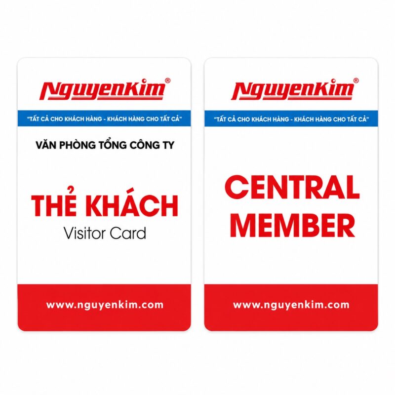 Mẫu thẻ khách ra vào công ty